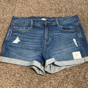 Old Navy Blue Boyfriend Jean Shorts